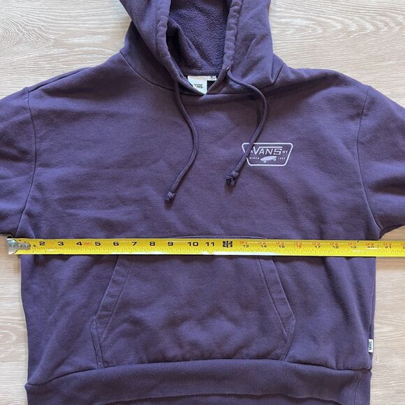 Vans Purple Cropped Sweatshirt Hoodie Women's-Size M - Picture 7 of 8